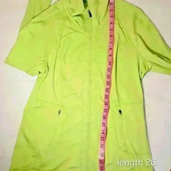 Tangerine Full Zip/Pockets Athletic Jacket Size M - Picture 6 of 7